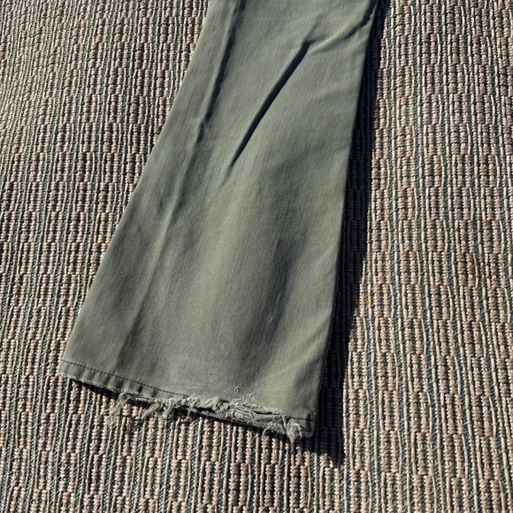 Levis Superlow Flare Pants Olive Green Y2K Low Rise Cotton Womens Size 7M 2000s - Picture 9 of 9